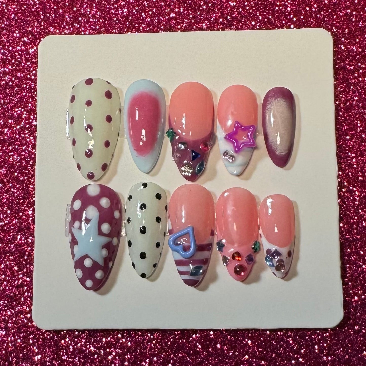 Dots and Strips Press-Ons
