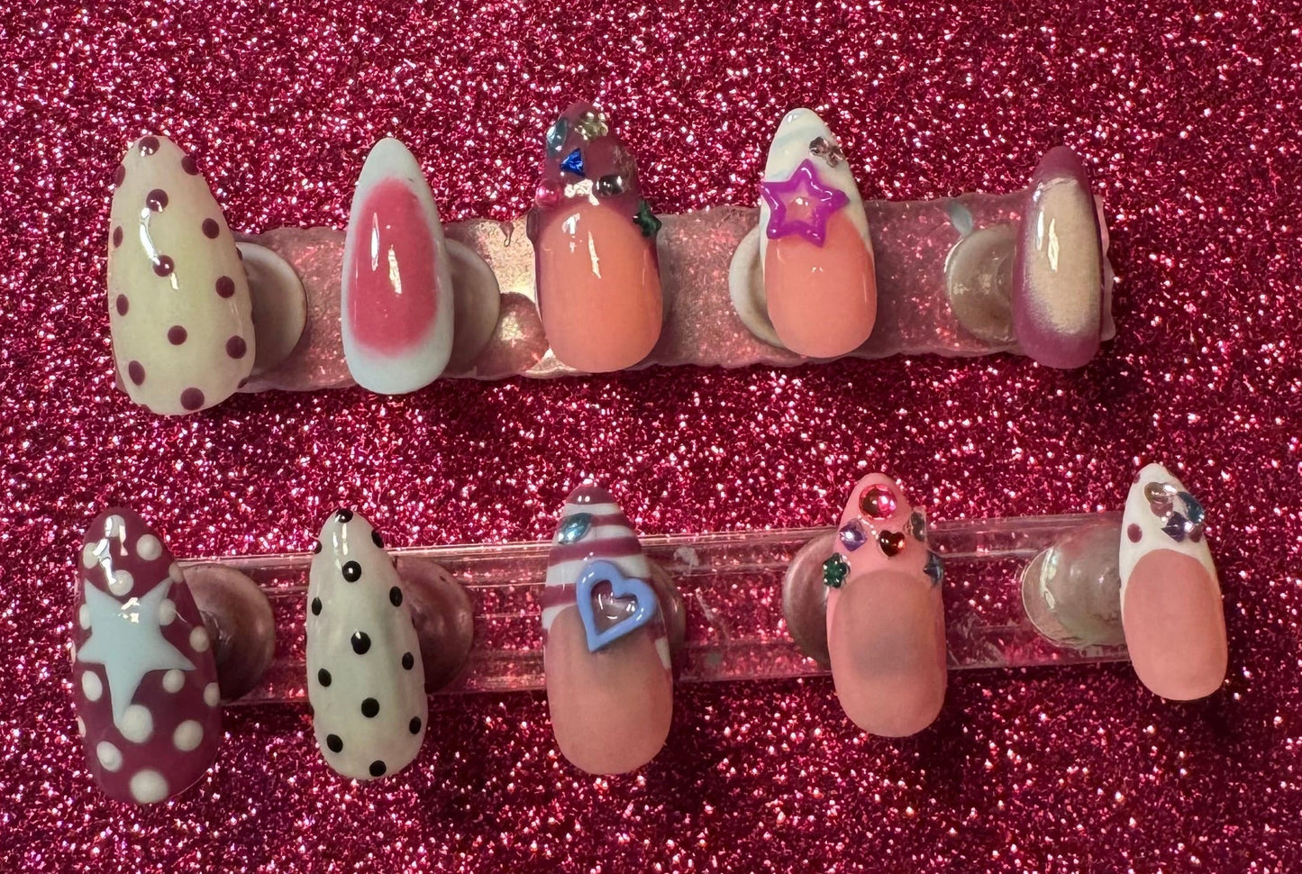 Dots and Strips Press-Ons